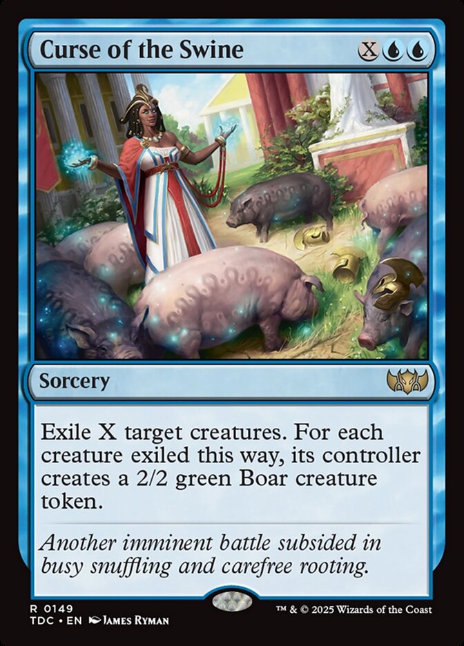 Curse of the Swine card front
