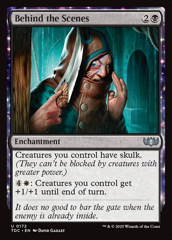 Behind the Scenes card front