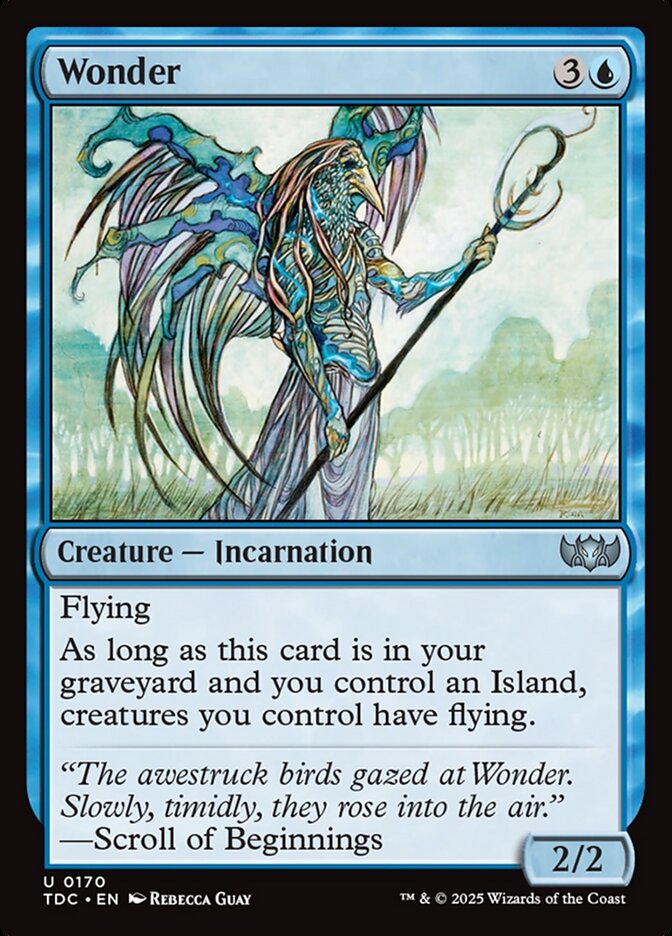 Wonder card front
