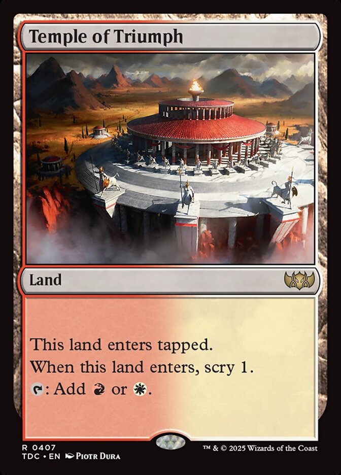 Temple of Triumph card front