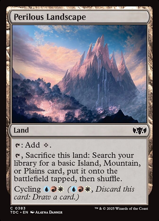Perilous Landscape card front
