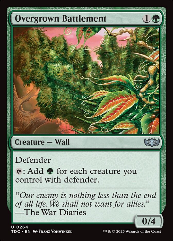 Overgrown Battlement card front
