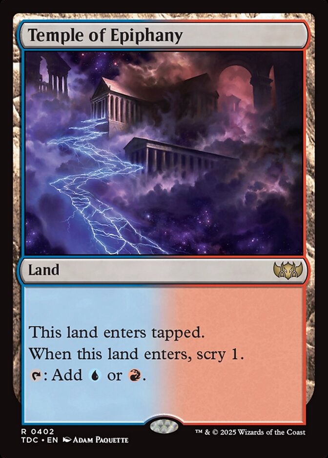 Temple of Epiphany card front
