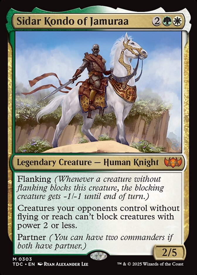 Sidar Kondo of Jamuraa card front