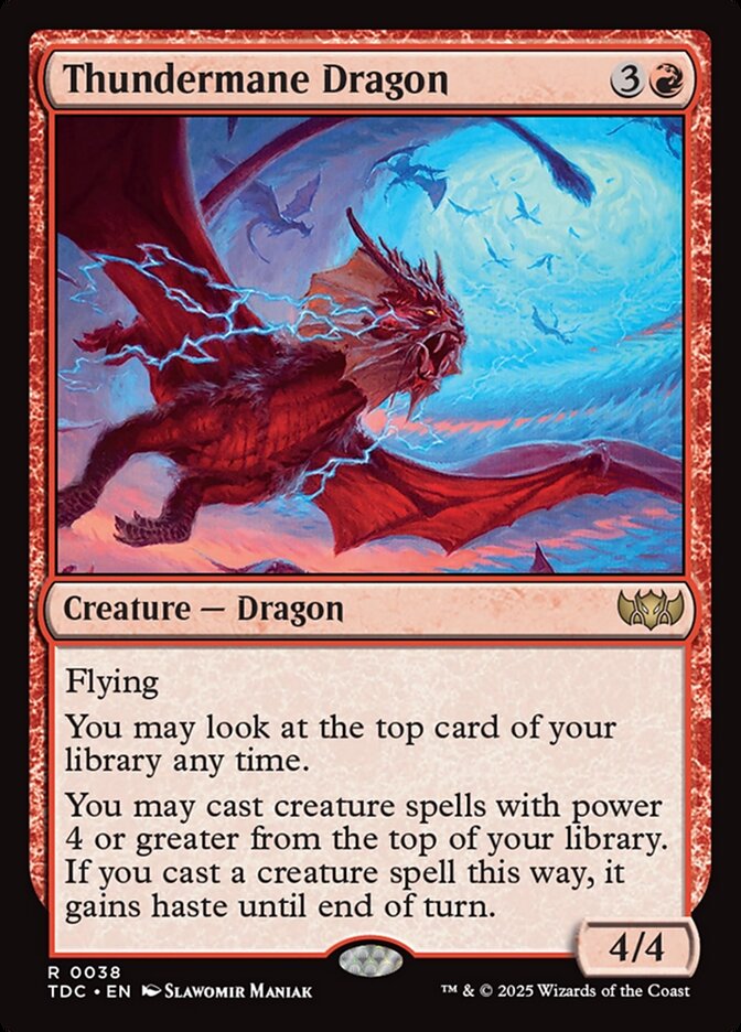 Thundermane Dragon card front