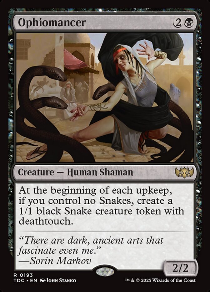 Ophiomancer card front