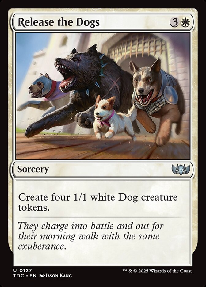 Release the Dogs card front
