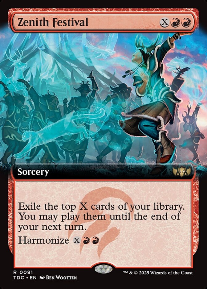 Zenith Festival card front