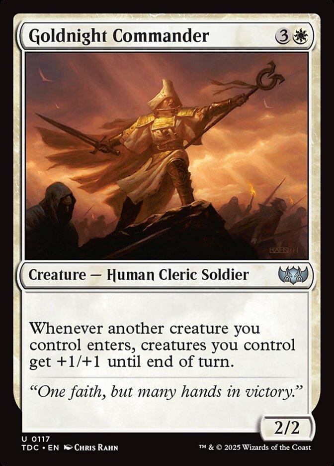 Goldnight Commander card front