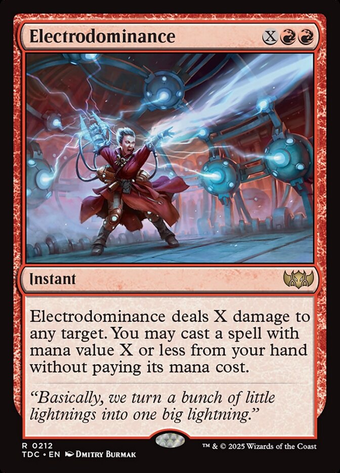Electrodominance card front