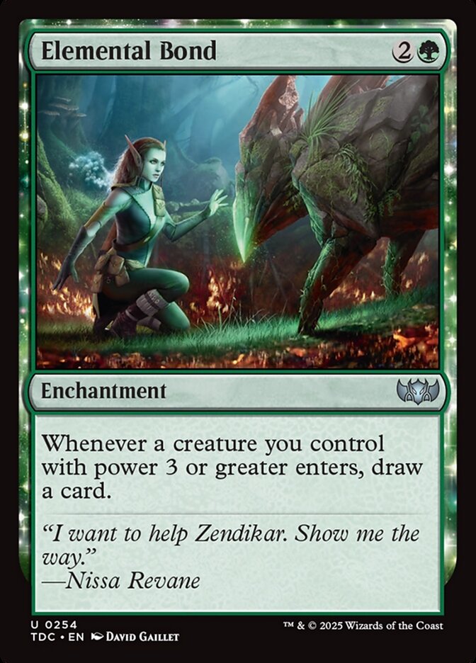 Elemental Bond card front