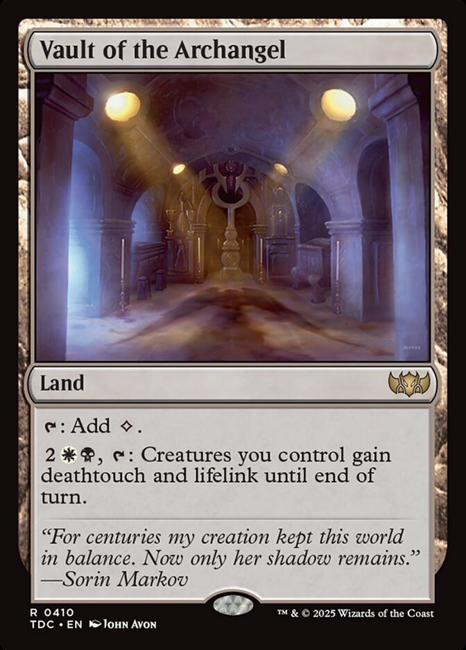 Vault of the Archangel card front