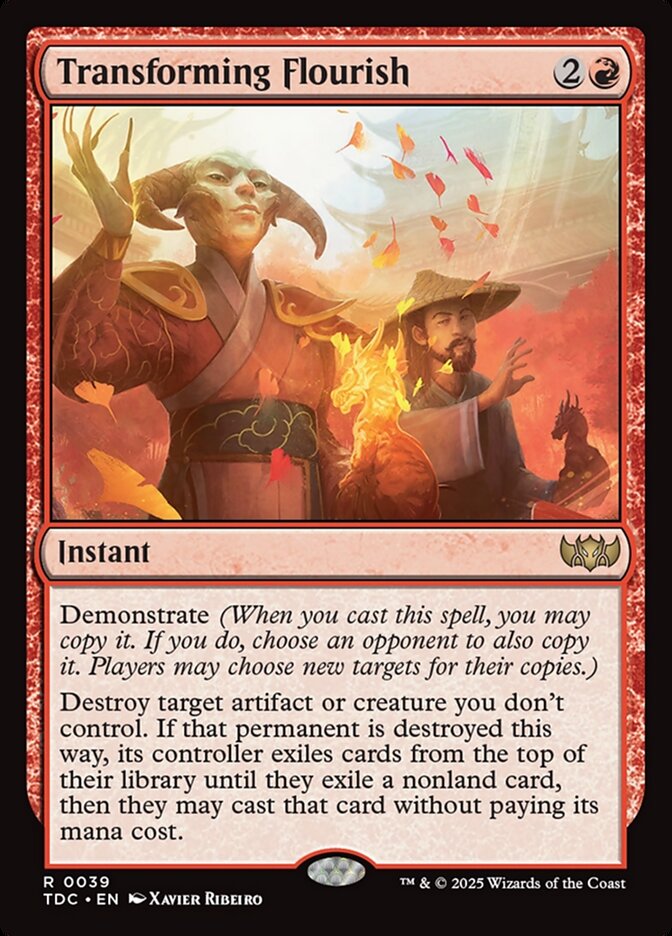 Transforming Flourish card front