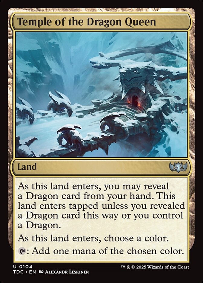 Temple of the Dragon Queen card front
