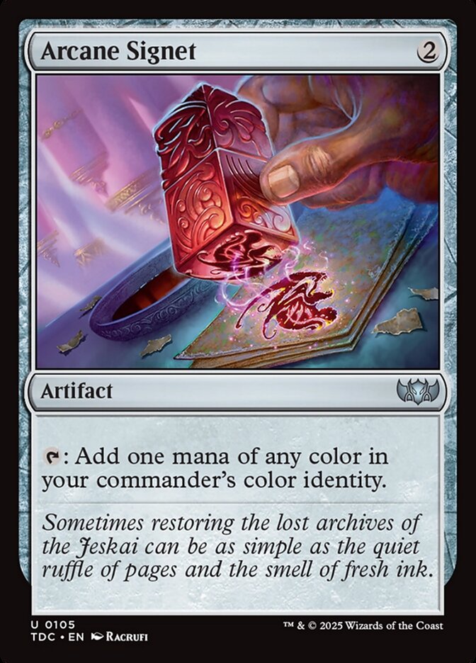 Arcane Signet card front