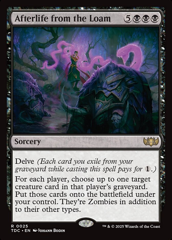 Afterlife from the Loam card front