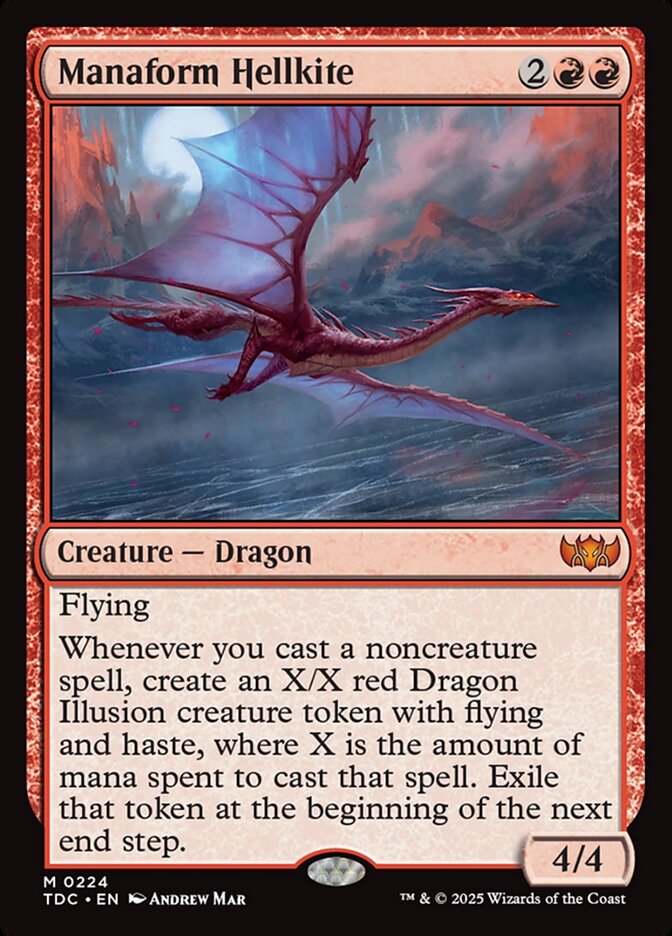 Manaform Hellkite card front