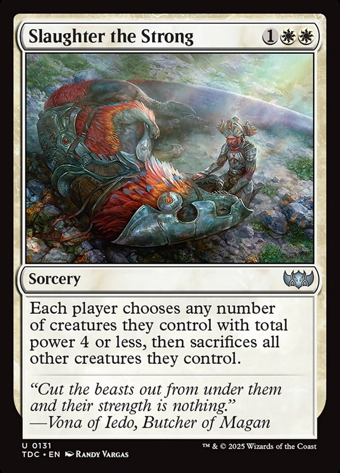 Slaughter the Strong card front