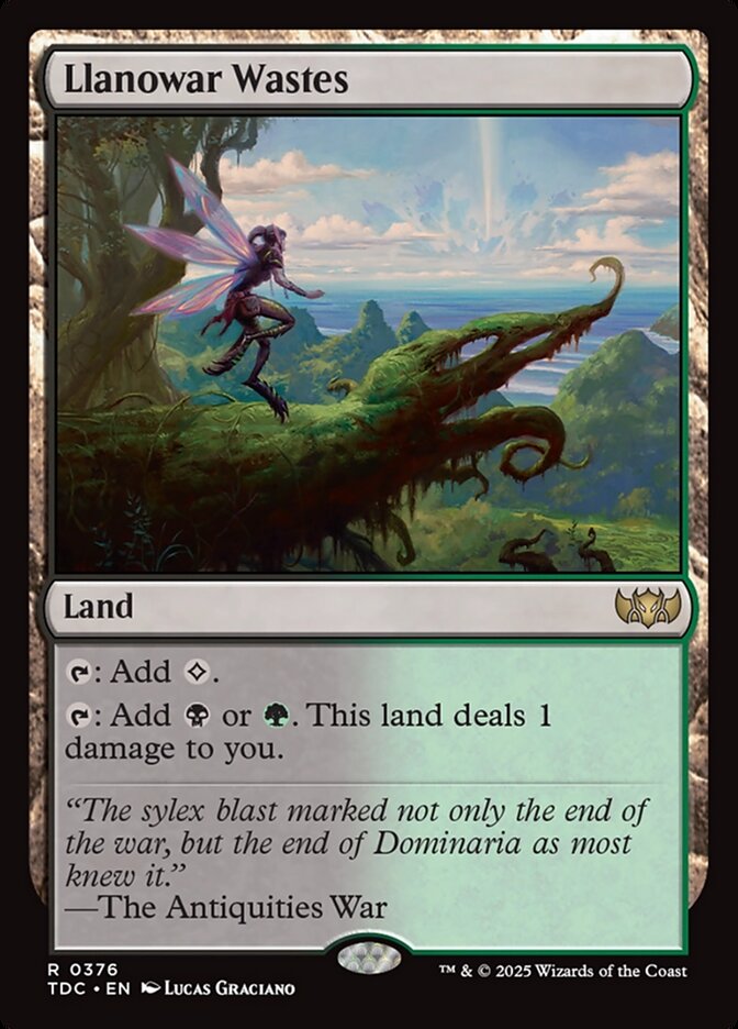Llanowar Wastes card front