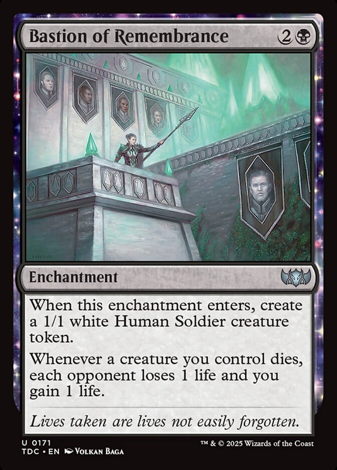 Bastion of Remembrance card front
