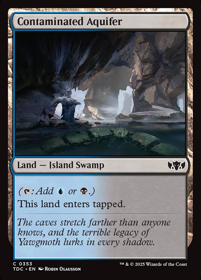Contaminated Aquifer card front