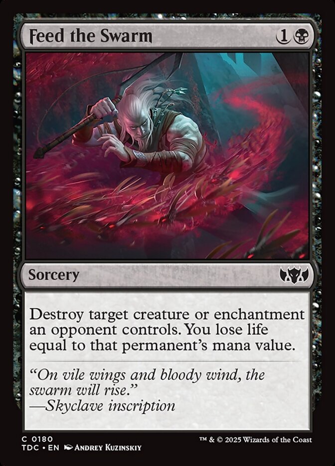 Feed the Swarm card front