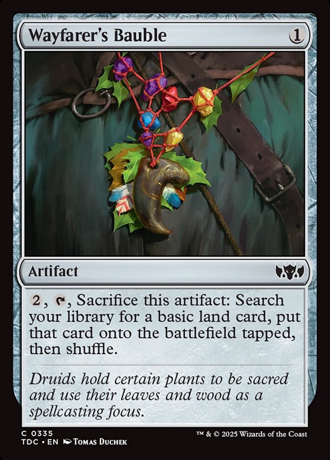 Wayfarer's Bauble card front
