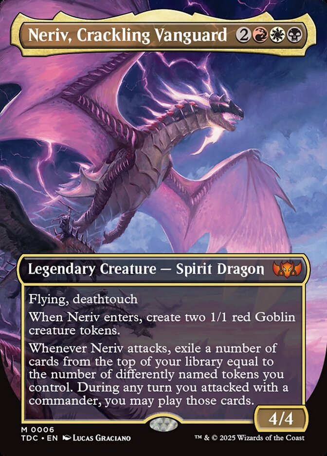 Neriv, Crackling Vanguard card front
