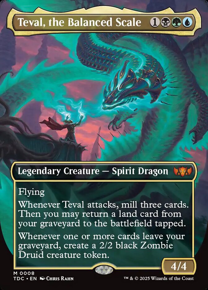 Teval, the Balanced Scale card front