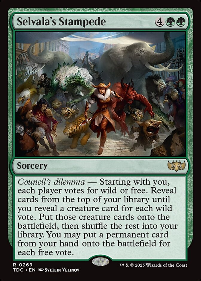 Selvala's Stampede card front