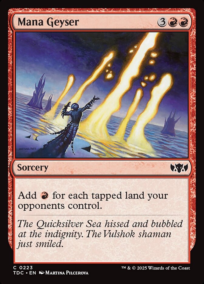 Mana Geyser card front