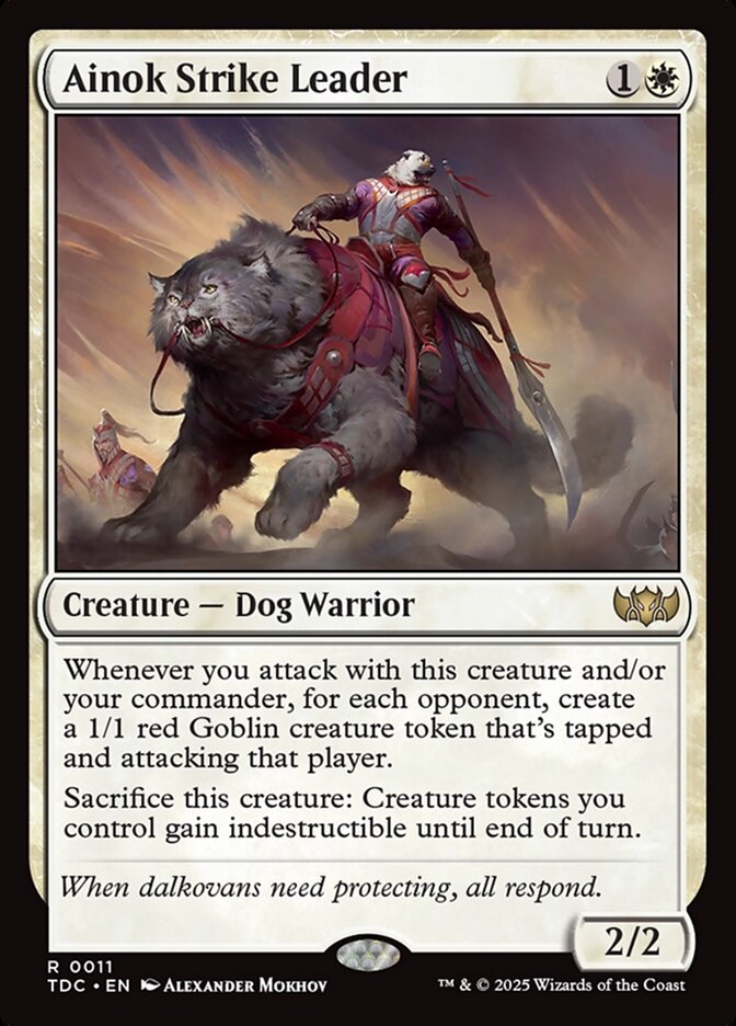 Ainok Strike Leader card front