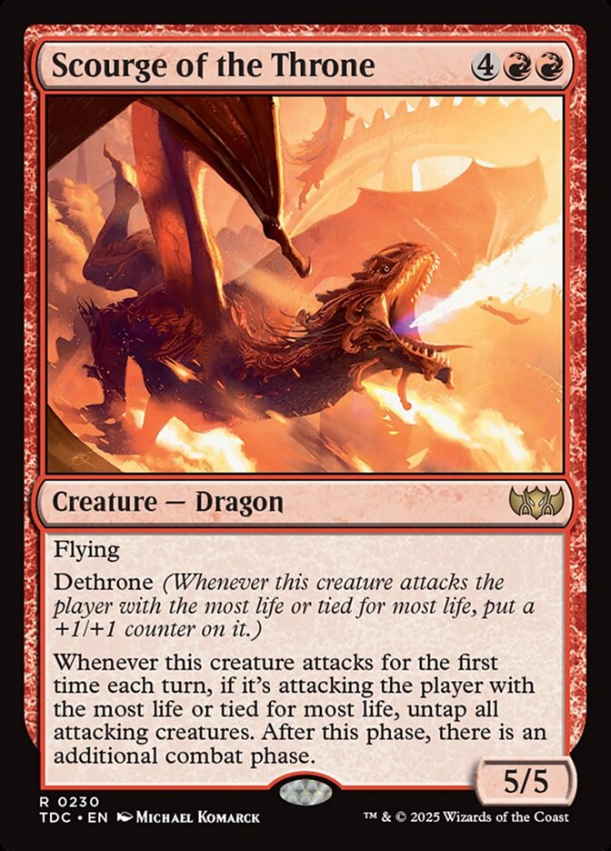 Scourge of the Throne card front