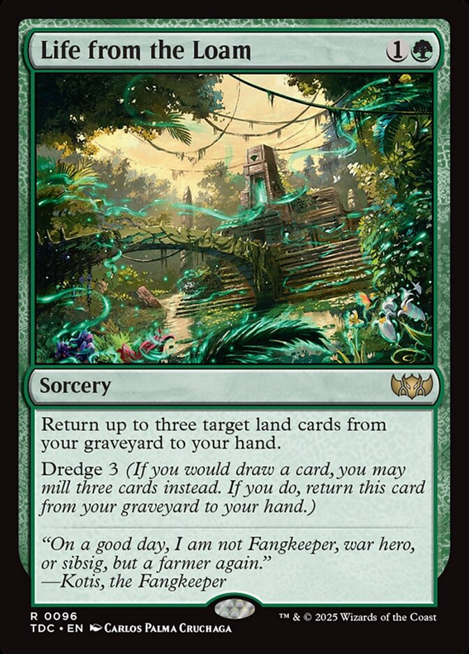 Life from the Loam card front