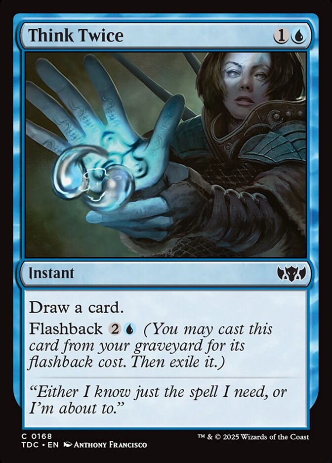 Think Twice card front