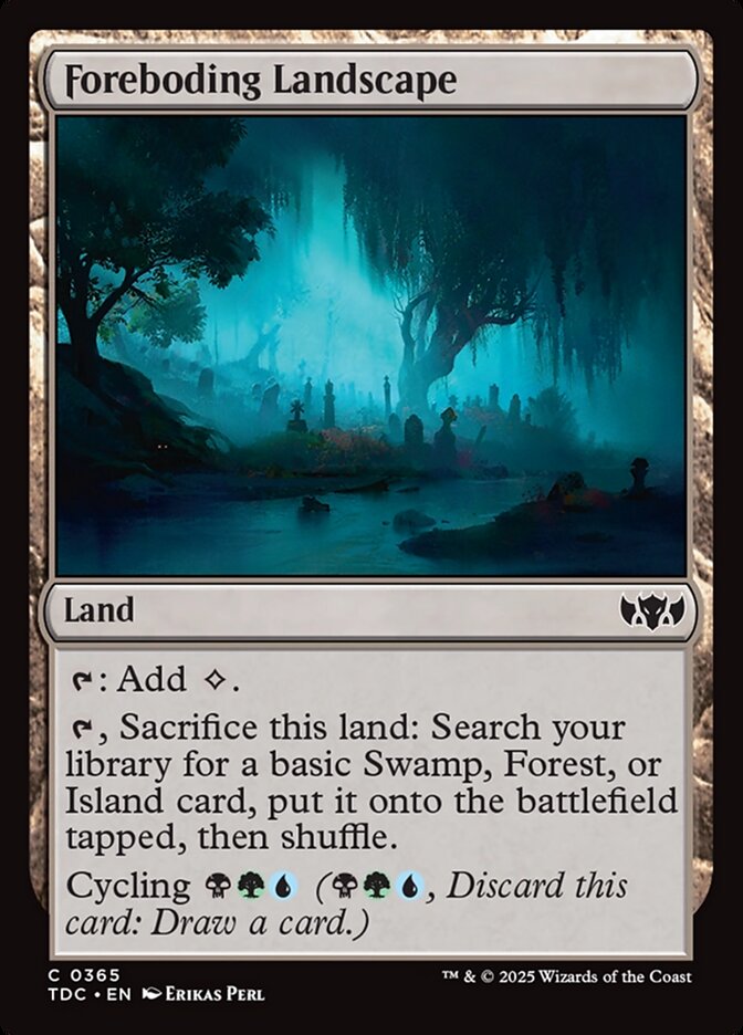Foreboding Landscape card front