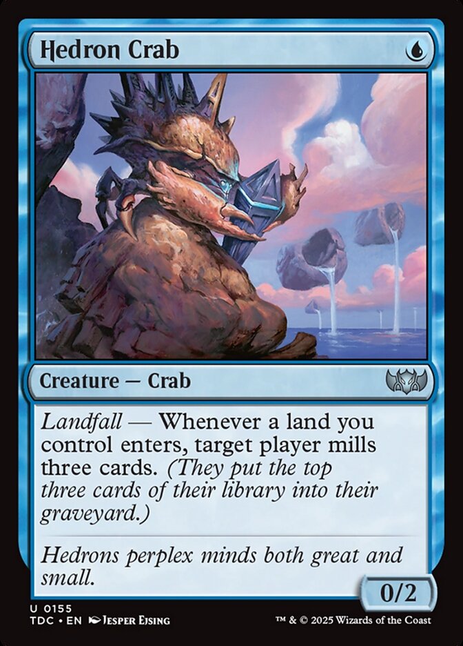 Hedron Crab card front