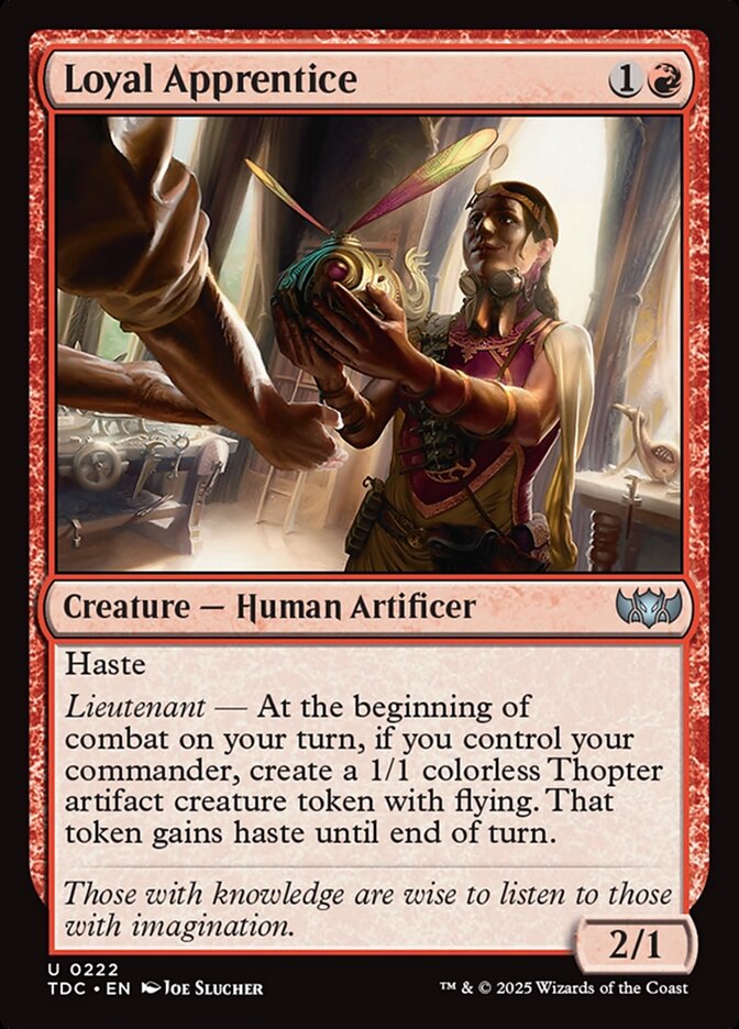 Loyal Apprentice card front