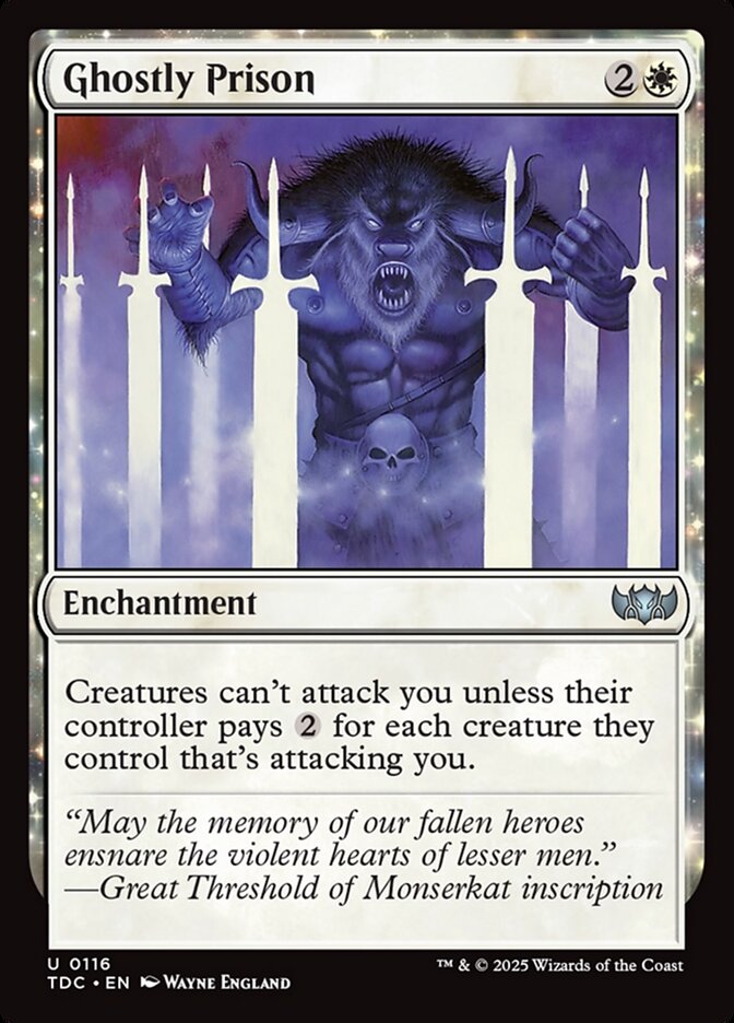 Ghostly Prison card front