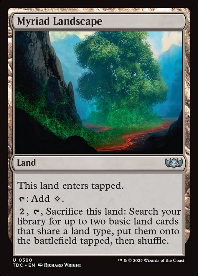 Myriad Landscape card front