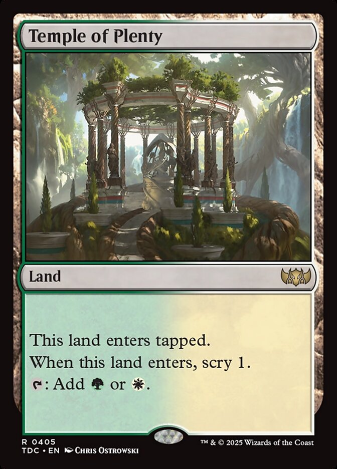 Temple of Plenty card front