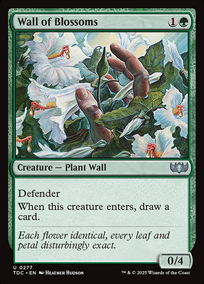 Wall of Blossoms card front