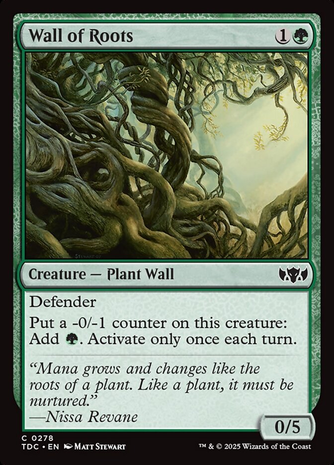 Wall of Roots card front