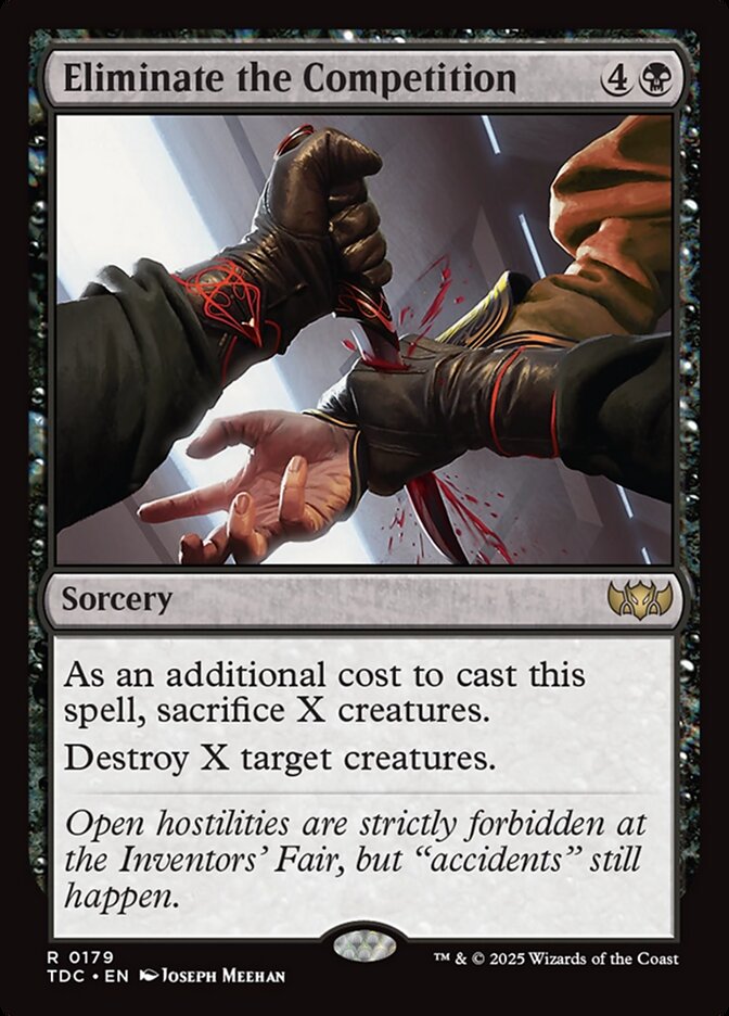 Eliminate the Competition card front