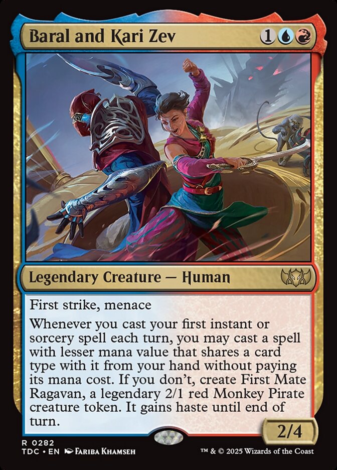Baral and Kari Zev card front