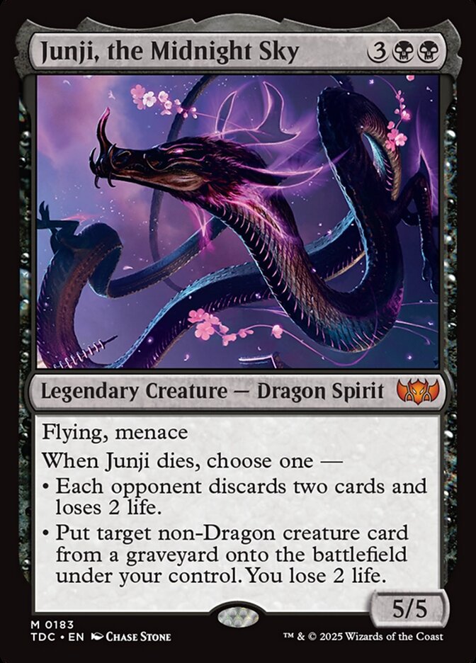 Junji, the Midnight Sky card front