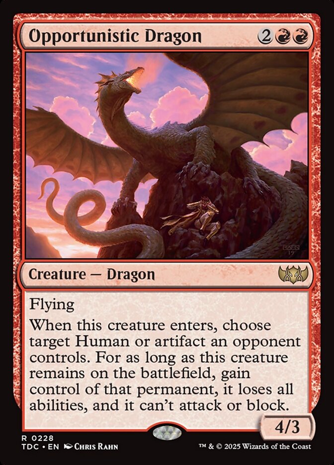 Opportunistic Dragon card front