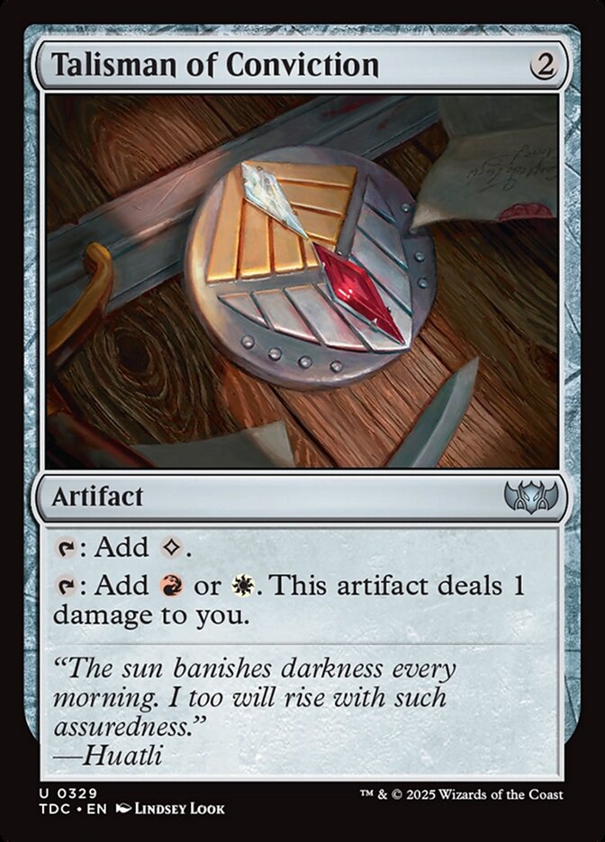Talisman of Conviction card front