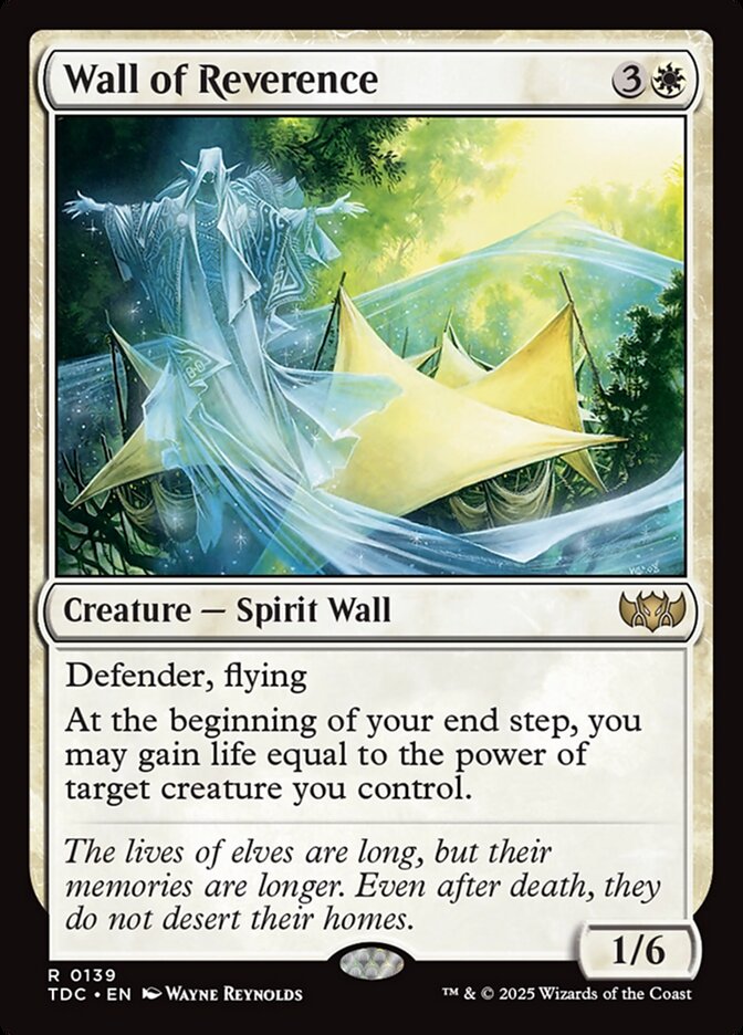 Wall of Reverence card front