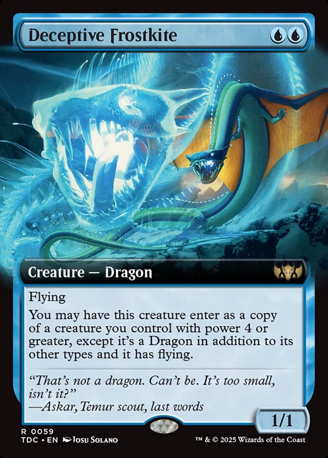 Deceptive Frostkite card front